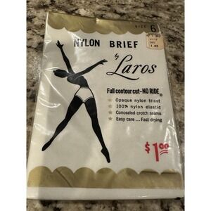 Warner Laros vintage Stunning 50's nylon panties  Granny High Waist Nylon Brief